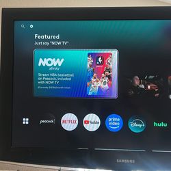 Samsung TV With Roku And Remote 