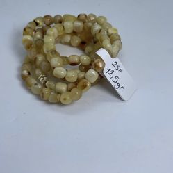 Baltic Amber Necklace Butterscotch Beads Natural Unisex Jewelry 25″ 12,5gr.