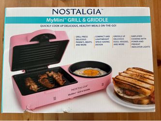 Nostalgia grill & egg cooker - pink