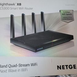 NETGEAR Nighthawk Router X8 AC5300 Tri-Band Smart WiFi Router 