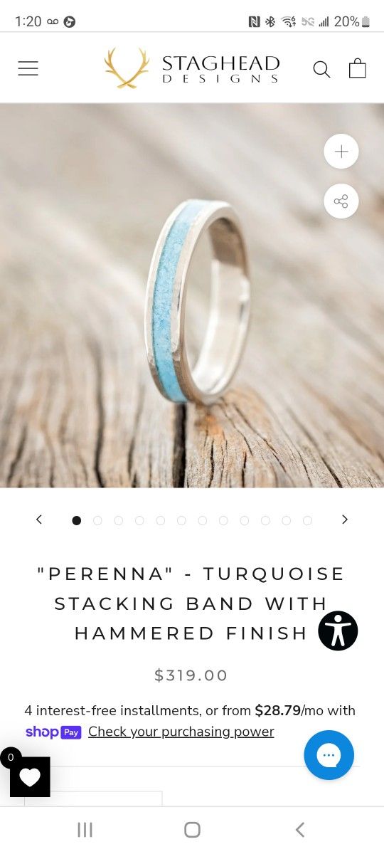 🔥 NEW Womans Ring Sz 4-5 Turquoise Band Ladies Jewerly Valentine's Day Birthday Anniversary Marriage Wedding Engagement Ring + Case & Silicone Ring