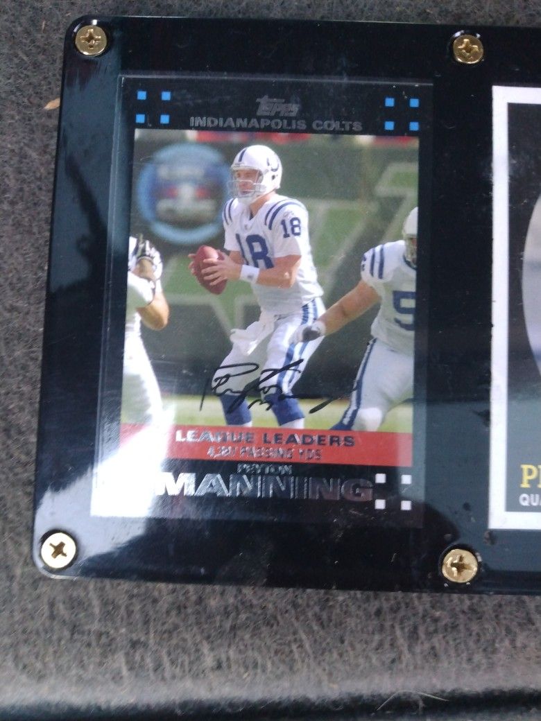 3 Card Set Of Peyton Manning W/ Autograph