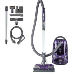 Kenmore Pet Friendly POP-N-GO Bagged Canister Vacuum Cleaner With Retractable Cord & Four Cleaning Tools, Purple