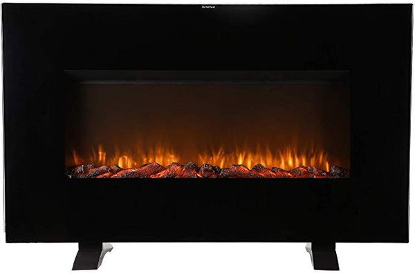 Brand New 38” Electric Fireplace Heater wall mount or free stand for