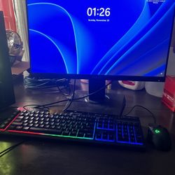Pre Built Pc With Monitor And Keyboard And Mose