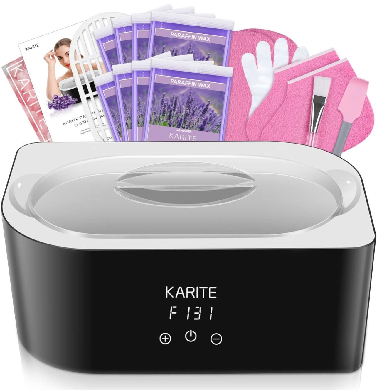 Paraffin Wax Machine for Hands and Feet - Karite - 4000ml Paraffin Wax Bath Moisturizing Kit Automatic Paraffin Wax Warmer and Keep Warm Hand Wax Mach