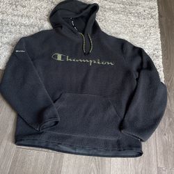 Mens Medium Champion Hoodie Sweatshirt Fleece Size Medium 
