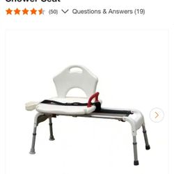 20 in. W x 42 in. D Folding Universal Sliding Transfer Shower Seat