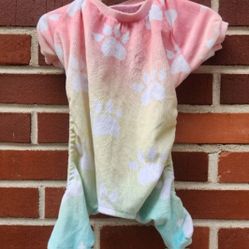 Soft Tie Dye Puppy Pajamas - Made by CuteBone - Size S