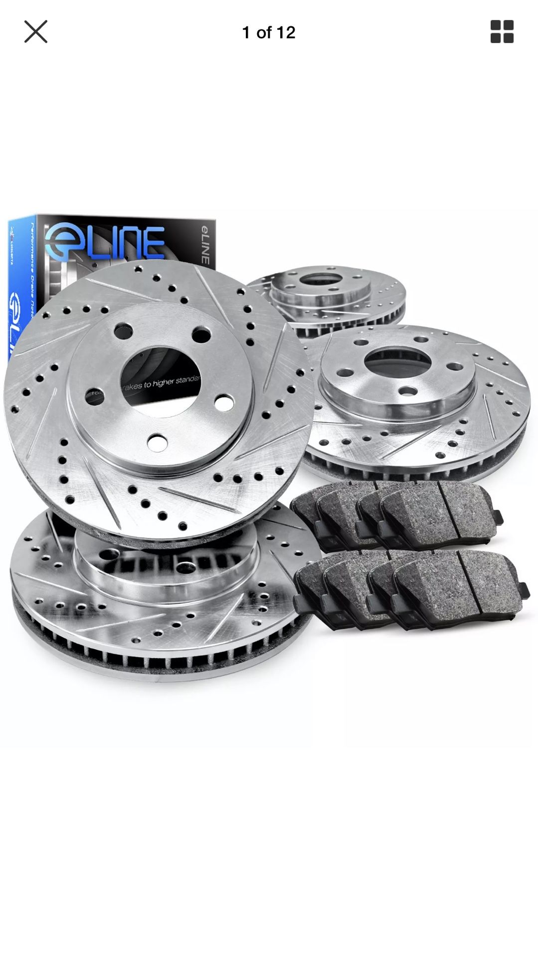 2015 Hyundai Sonata Drilled and slotted rotors new never used