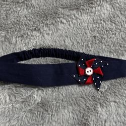 One Size Baby Headband-4th Of July Pinwheel 