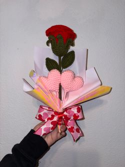 Flower Bouquet Crochet 🧶 🌹🩷