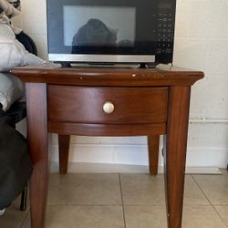 microwave with table