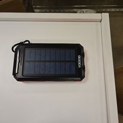 Solar Power Bank – Rugged Portable Charger with USB And Light 