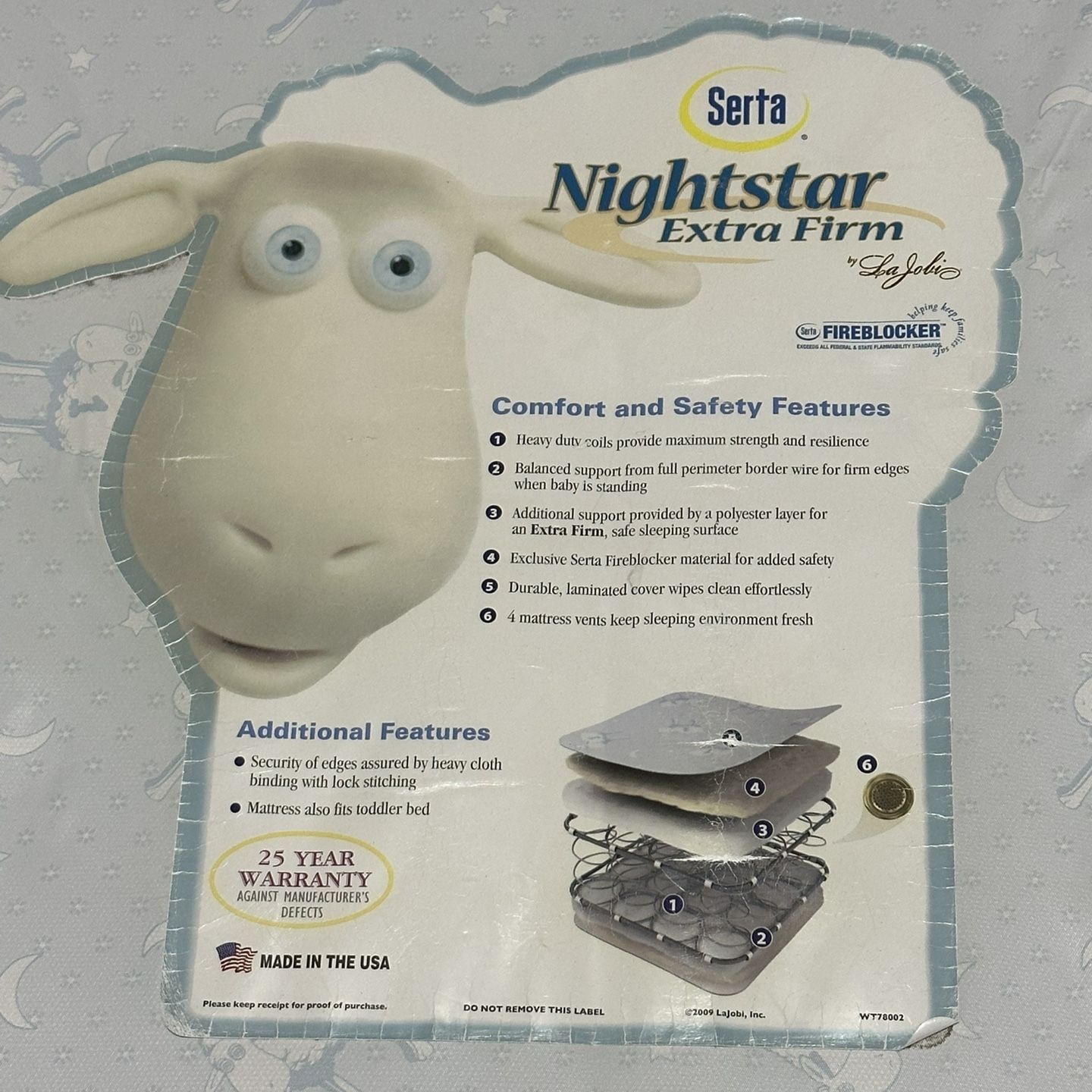 Serta nightstar extra firm crib mattress sale