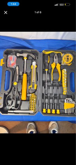 Complete Home Tool Kit with Case 145 pieces