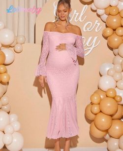 Pink baby shower dress