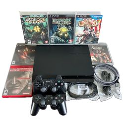 Sony PlayStation 3 Slim 500GB HDD +6 Games (CECH-3001A)*PLEASE READ DESCRIPTION*