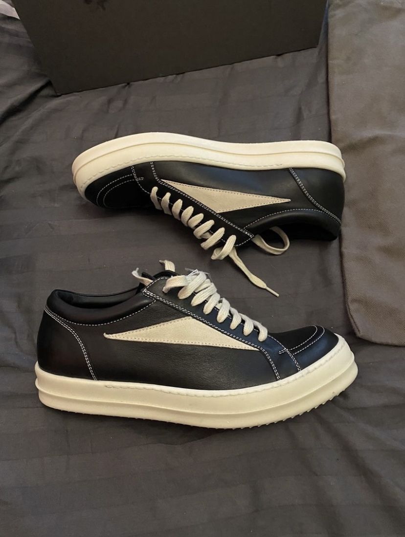 Rick Owen Leather Vans