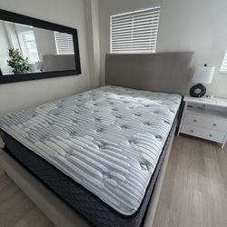 Queen Bed With Mattress 