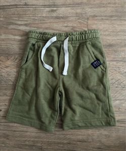 Lucky Brand Boys Olive Green Drawstring Shorts