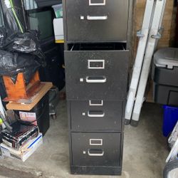 Four drawer file cabinet