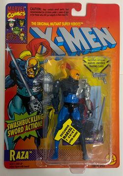 X-MEN Raza Action MOC Toybiz 1994 New On Card Starjammers Phoenix Saga