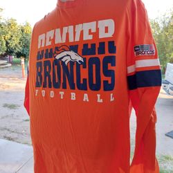 Denver Broncos T Shirt Long Sleeve New