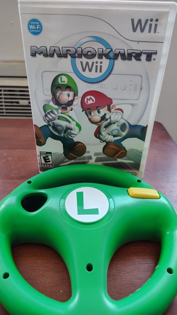 Mario Kart Wii W/ Steering Wheels