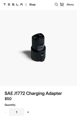 NEW Tesla SAE J1772 Charging Adapter
