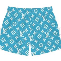 Uni -Blue Designer  Men's Swim Shorts 