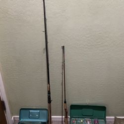 Vintage Fishing Lot- Browning And Zebco Rods