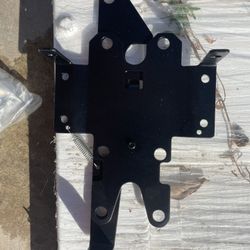 Vinyl Fence With A Door And Hinges 