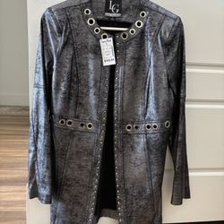 New LG Gray Suede Jacket 