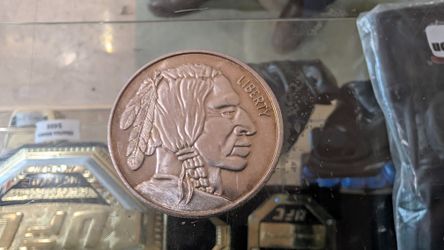 Vintage Buffalo Indian Head One Troy Ounce 999 Fine Silver Round Bullion