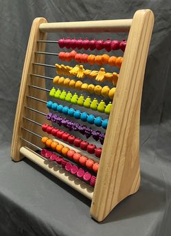 Wooden Kids Abacus with Fruit-Shaped Beads