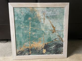 28” X 28” Framed Canvas Painting 