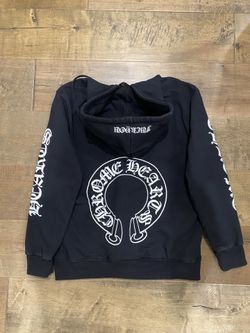 Chrome Hearts Horseshoe Zip Up Logo Hoodie