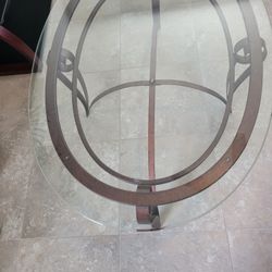 Oblong Glass Table