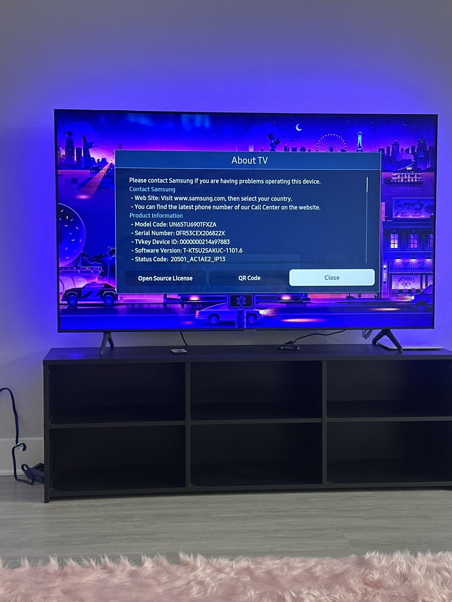 SAMSUNG 65" Class TU690T Crystal UHD 4K Smart Television