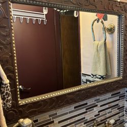 Nice Vintage Wooden Mirror 