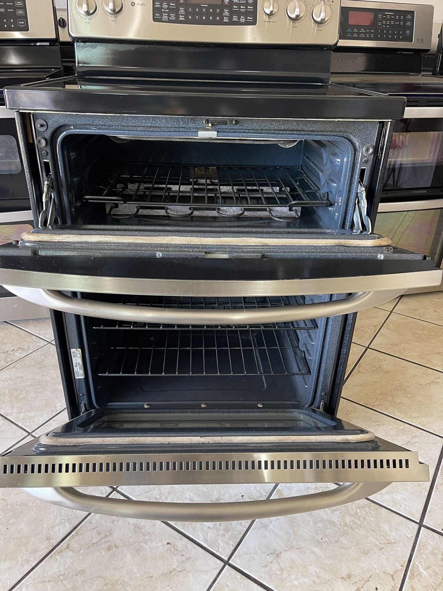 GE Profile Electric Stove Stainless Steel Appliances