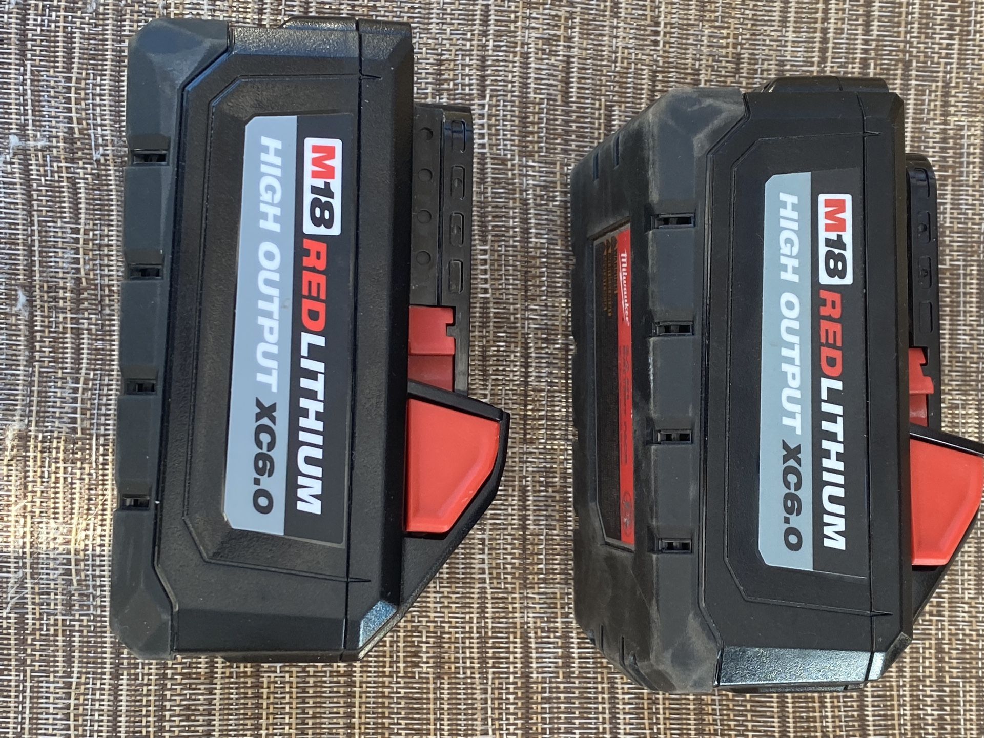 Milwaukee M 18 6Ah Batteries 2-pack