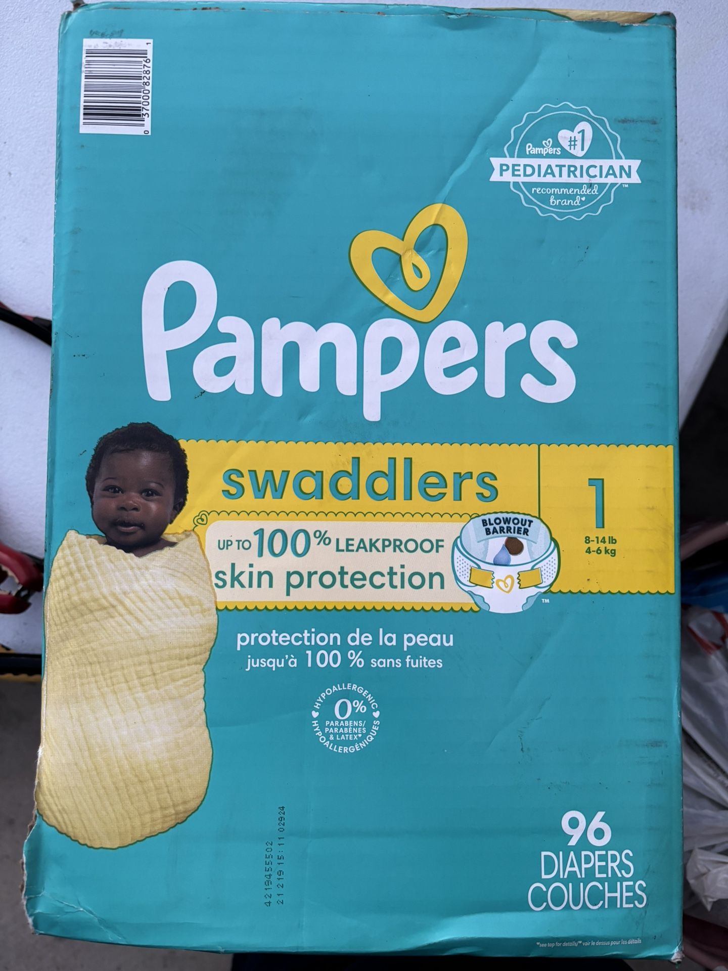 Pampers Sizes 1