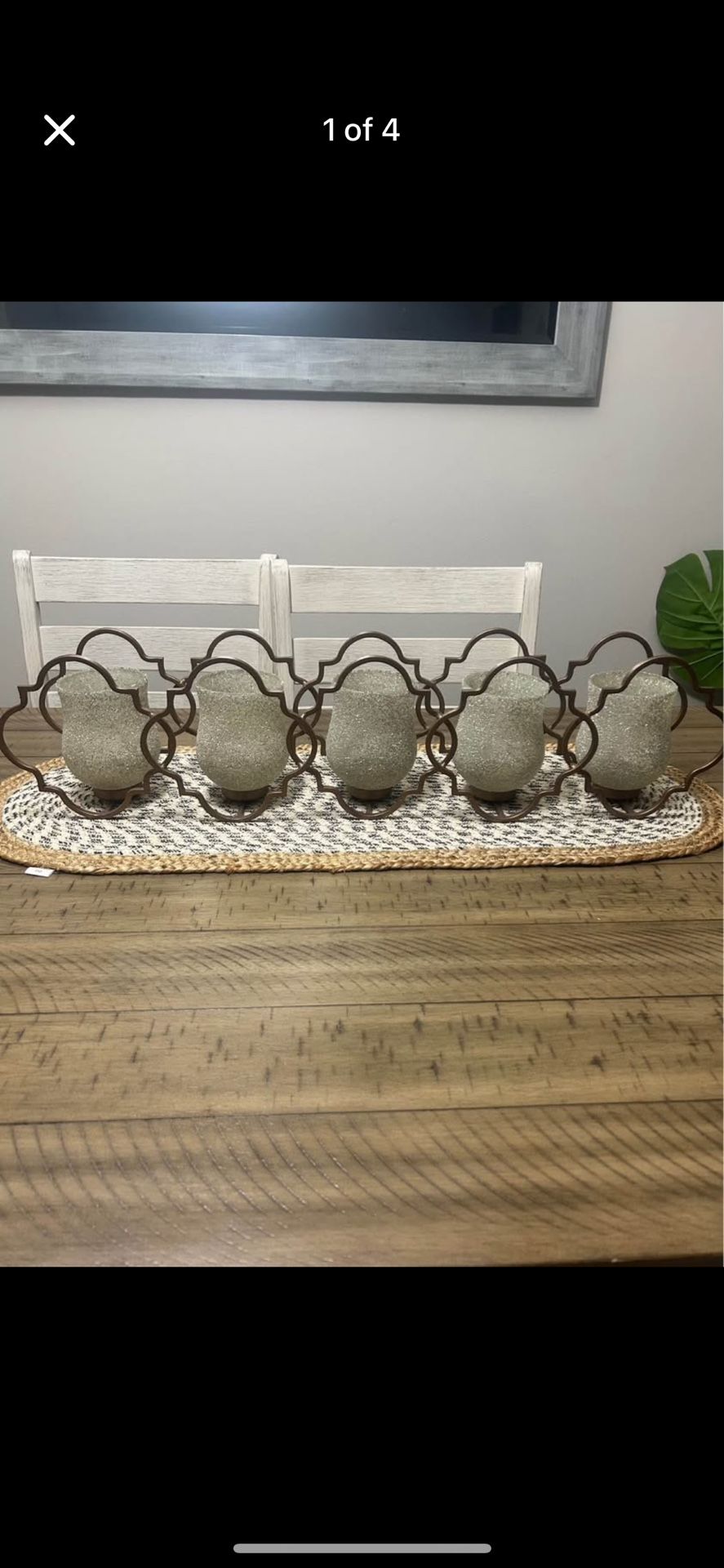 Golden Candle Holder 