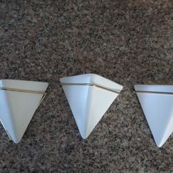 Hanging Planter Vase Geometric Wall Decor Off White Container Wall Planter