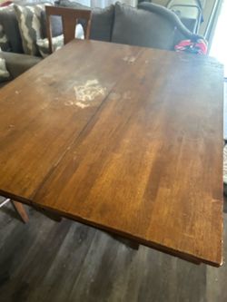 Solid wood table