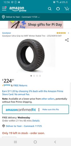 Like NEW Goodyear Ultra Grip Ice 18 inch Winter Tires 235/45R18T | BEST OFFER