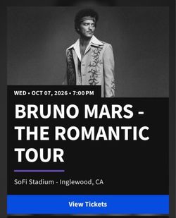 Bruno Mars - The Romantic Tour