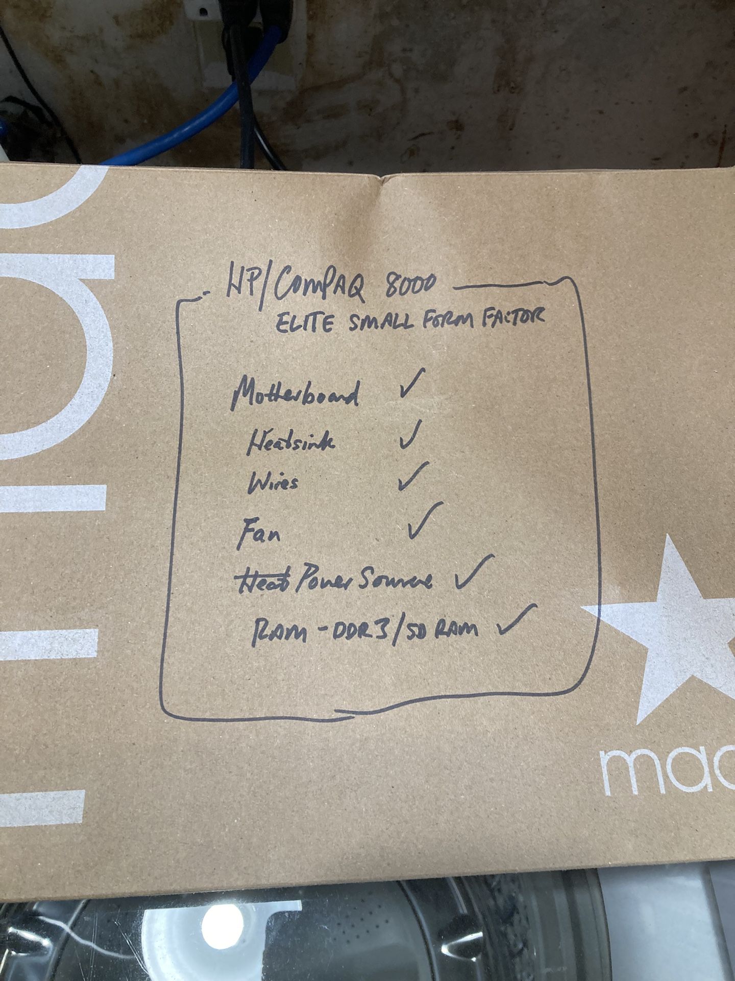 HP 8000 Small Form Factor (Parts See Description)